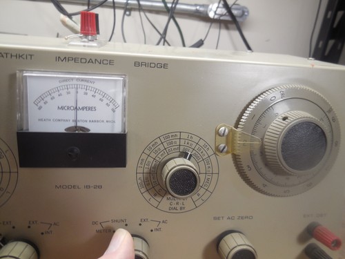 Pont d'impédance Heathkit IB-28 très propre *test limité* *en l'état* - Photo 3/14