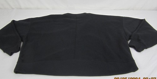 All In Motion Cotton Fleece Crewneck Sweatshirt Cropped Black S - Bild 7 von 14