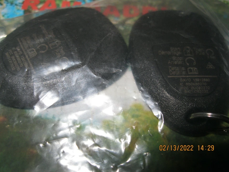 2x New 15912860 OEM 06/16 DTS Impala Lucerne Monte Carlo Remote Transmitter Fob - Image 4 of 4