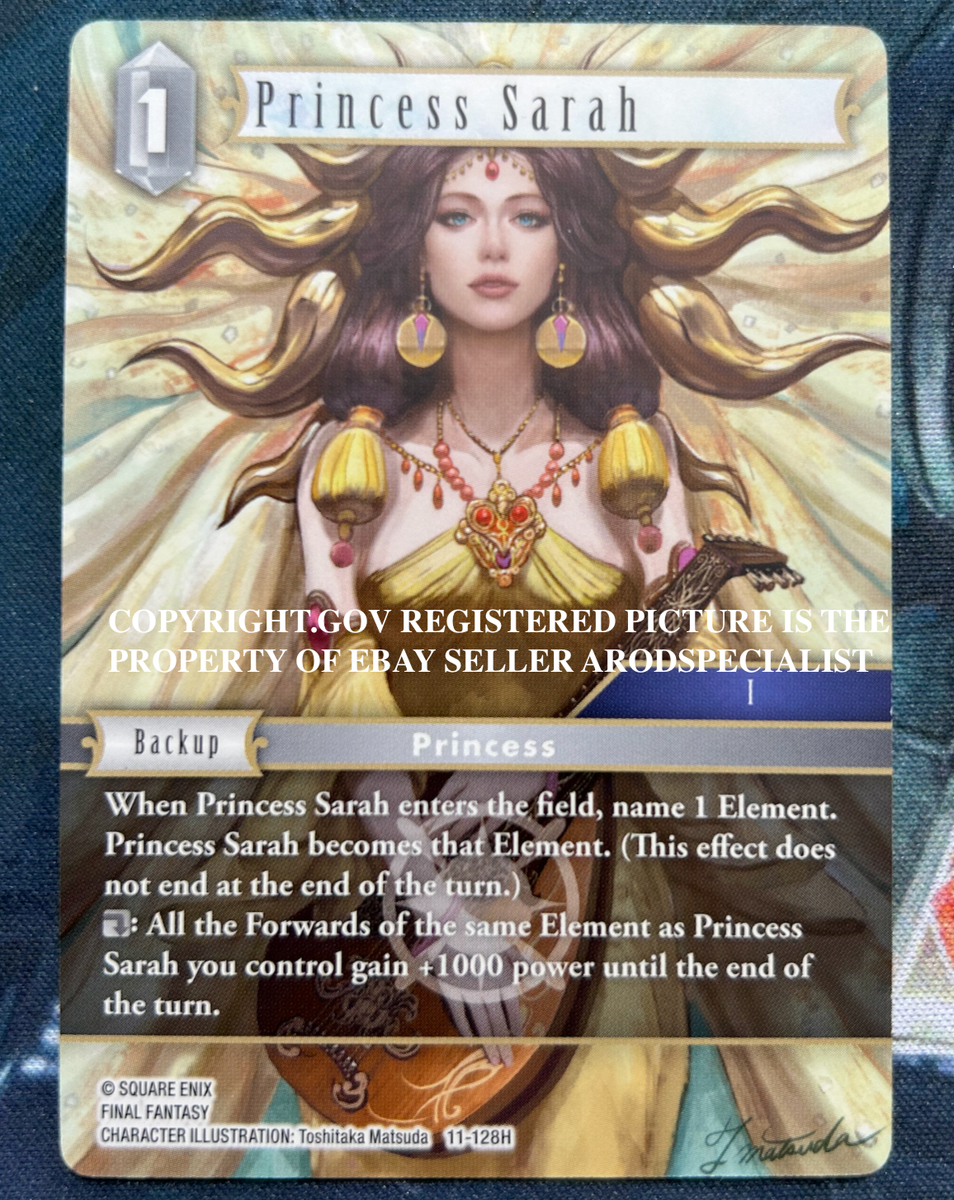 princess sarah mtg card FINAL FANTASY TCG FFTCG OPUS