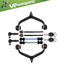 For GMC Sierra 3500 HD 10Pcs Front Upper Lower Control Arm w Ball Joints Tie Rod