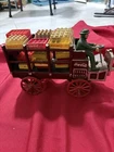 Vintage Coca cola diecast horse pulled delivery wagon early 1900