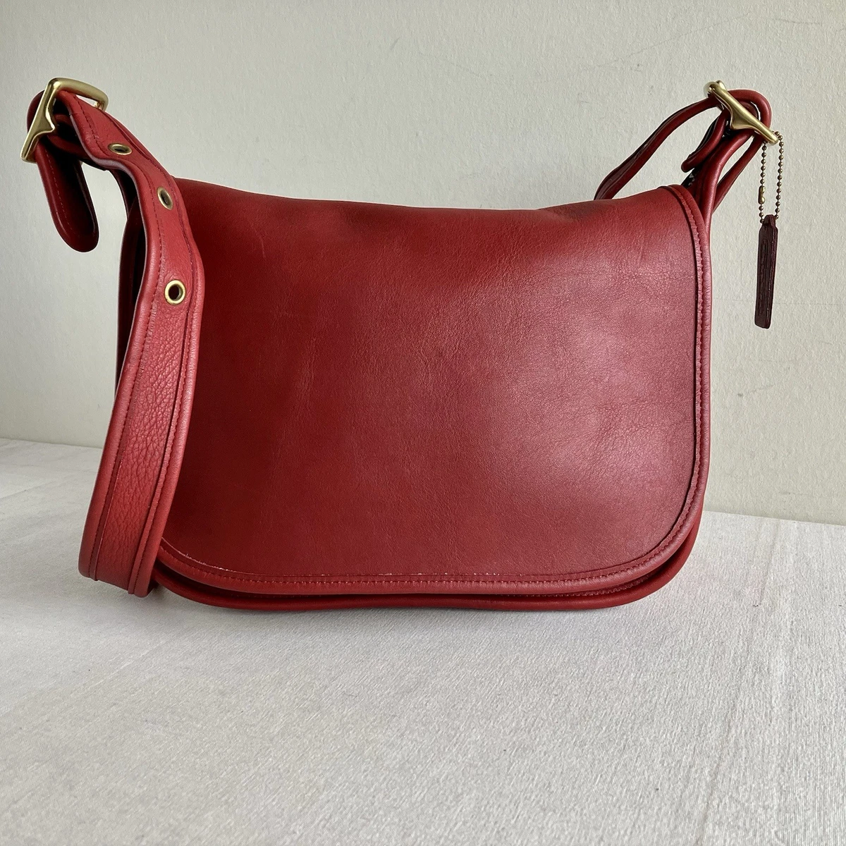 バッグ Vintage COACH Hand bag pouch RED Coach Legacy Shoulder Bag Red Bags & Handbags for Women for sale
