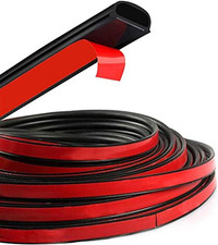 D-Shape Door Rubber Seal Strip Weatherstrip 3M Self Adhesive Hollow for Car