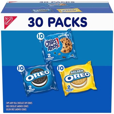 Sweet Treats Cookie Variety Pack OREO OREO Golden & CHIPS AHOY 30 Snack Packs (2