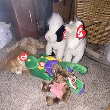 Ty Teenie Beanies Beanie Babies Plush Lot w/ Tags, Retired 1999, Ages 3-5