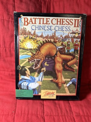 Interplay Battle Chess II Chinese Chess CIB Complete In Box Vintage IBM PC Game