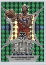 2023 Panini Mosaic Epic Performers Green Prizm Shai Gilgeous-Alexander #1 05k6
