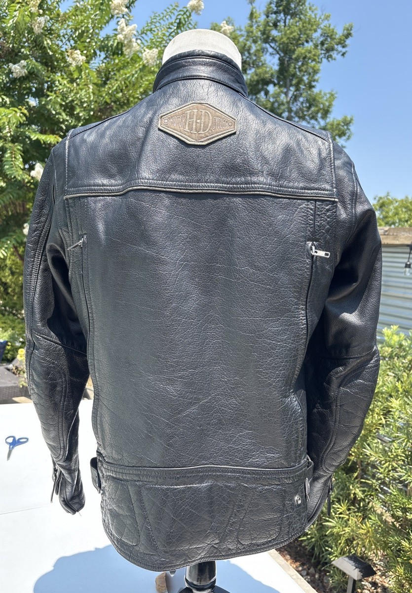 Harley Davidson Men TELESCOPE THRASH Leather Jacket 97096-16VM