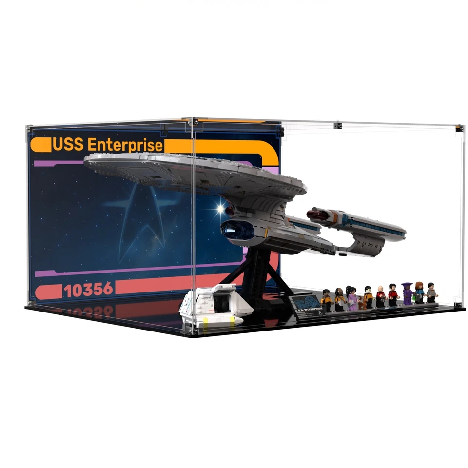 BRICK IN IT Vitrine für LEGO® Icons Star Trek: USA Enterprise 10356
