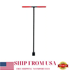 28" Solid Steel Water Meter Valve Key with Comfort Grips, Shut-Off Tool