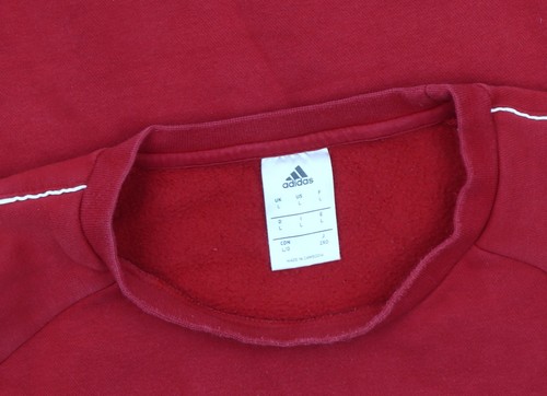 Sudadera Adidas Para Hombre Roja Logo Polar Talla L - Imagen 3 de 12