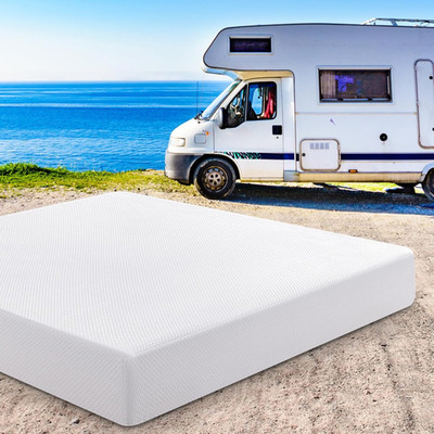 Cooling RV King Memory Foam Mattress 10'' - Medium Firm, Fiberglass-Free, CertiPU