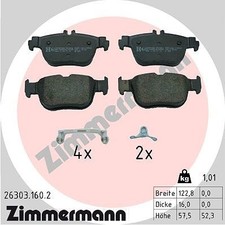 ZIMMERMANN Bremsbelagsatz, Scheibenbremse Hinterachse u.a. für AUDI, CUPRA