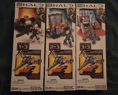 NEW - Halo Mega Bloks COMPLETE Set 97131, 97133 and 97170 - Image 1 of 2
