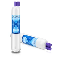 2 Pack Refrigerator Water Replacement Filter P1WB2 W10121145