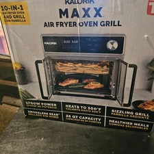 Kalorik MAXX Digital Air Fryer Toaster Oven 26 Qt 10-in-1 Stainless  French Door
