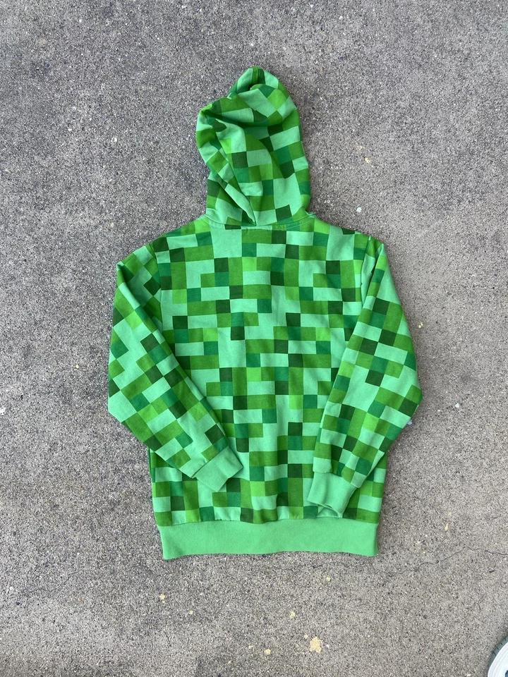 Minecraft Cremallera Completa Creeper Sudadera con Capucha Niños Grande Camuflaje Foto 3 de 4