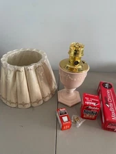 ALADDIN Pink Florentine Lmt Edt Vase Lamp w/ OGP and proper shade