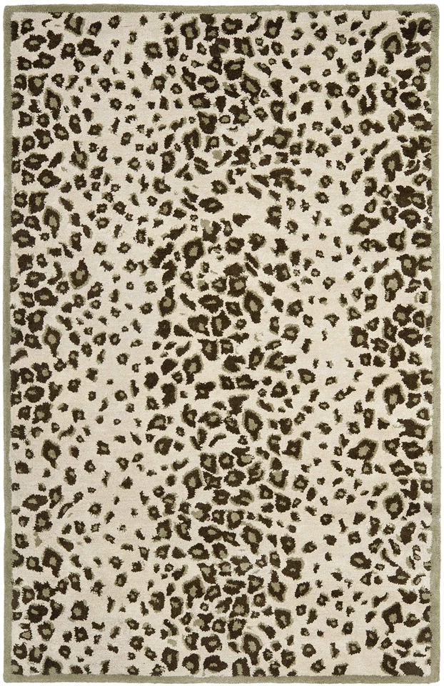 x SAFAVIEH Area Rug Collection - 5' x 8', Grassland Green, Handmade Wool & Vi... - Image 3 of 4