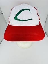 Pokemon Ash Ketchum Style Youth Baseball Cap Red White Adjustable Hat