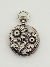 Solid 900 Silver Art Nouveau Pocket Watch