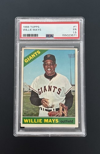 1966 Topps Willie Mays HOF PSA Graded