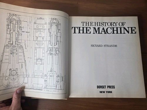 A History of The Machine Large Hardcover Book Sigvard Strandh 1979 1st Ed. J23 - Foto 12 di 16