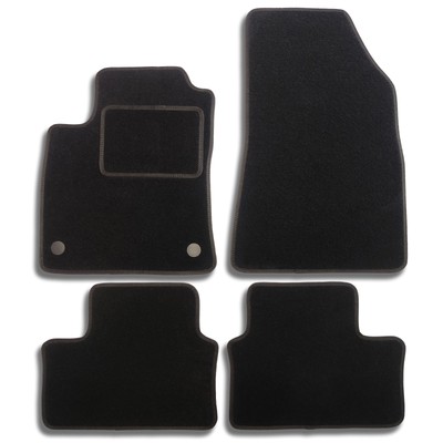 Velour Fußmatten Für Mitsubishi COLT VII Ab 2023 | Passgenaue Autoteppiche Schwarz