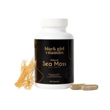 Black Girl Vitamins Organic Sea Moss Capsules – 92 Minerals Superfood Supplement
