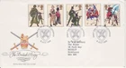 GB Stamps First Day Cover British Army Uniforms, military, weapon, logo SHS 1983