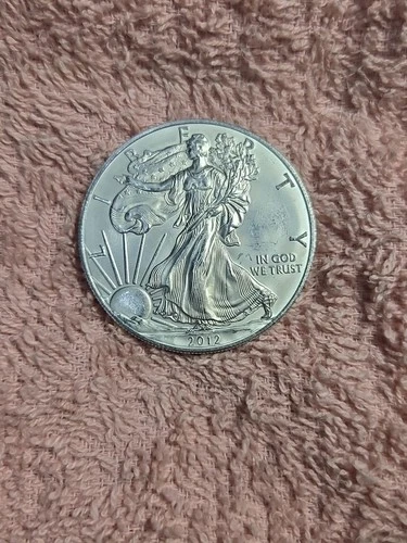 2012 AMERICAN SILVER EAGLE DOLLAR COIN 1 OZ. 999 PURE FINE SILVER