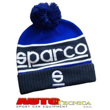 CAPPELLO INVERNALE SPARCO WINDY PON PON BICOLORE RICAMATO BERRETTO RALLY