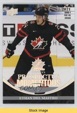 2023 Team Canada Juniors Prospectus Momentous Ethan Del Mastro #PM-29 READ 7vj