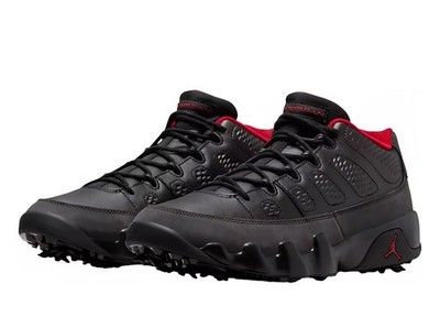 Nike Air Jordan 9 Retro Low Golf Charcoal Black True Red FJ5934