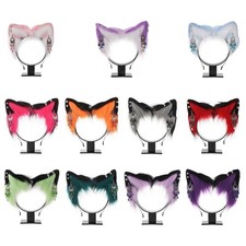 Gothic Cat Ears Headband Masquerade Halloween Kitten Cosplay Party Costume