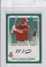 2011 Bowman Paul Goldschmidt Prospects 1st Green /450 #BP99 Diamondbacks