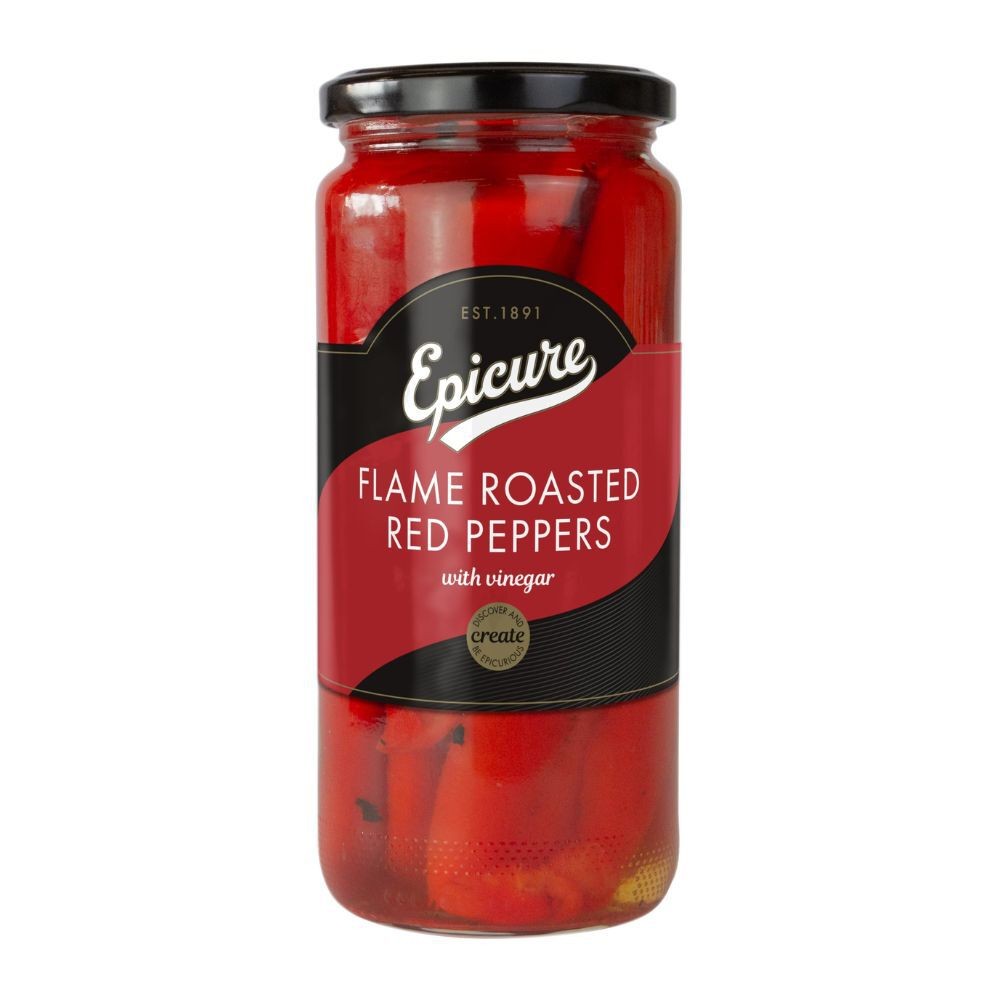 Epicure Flame Roasted Red Pepper 12x475g Roasted & Tinned