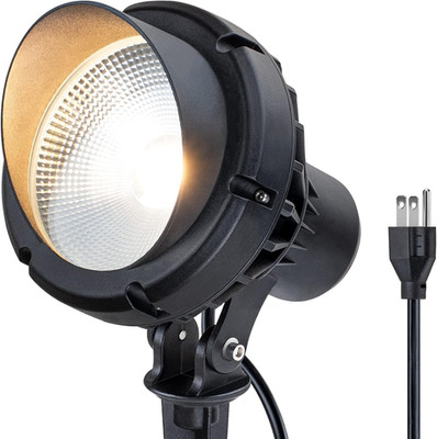 Ultra Bright 40W LED Outdoor Spotlight 4000LM with Stake & 5.5FT Cord
