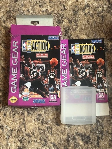 NBA Action Starring David Robinson Sega Game Gear *Box & Manual Only* No Game