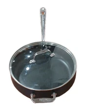 All-Clad 4 Quart Saute pan w/ Lid HA1 Hard Anodized Nonstick Williams Sonoma