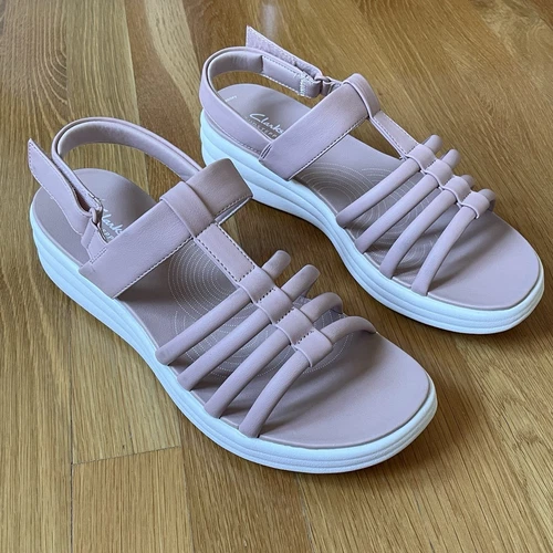 Sandali Clarks Cloudsteppers rosa talpa donna US 10M UK 7 5D