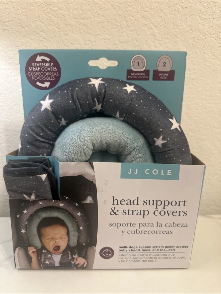 Juego de fundas para correa de asiento de coche JJ Cole Baby Head Support Foto 2 de 4