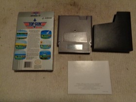 Top Gun Nintendo Nes Video Game with box and instructions Tested Working
