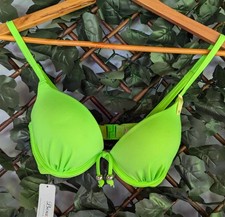Neon Green Push-Up Bikini Top – UK 28D – Boux Avenue