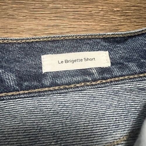 Pantaloncini corti FRAME Le Brigette in jeans blu denim Chavez Soho taglia 30 - Foto 9 di 12