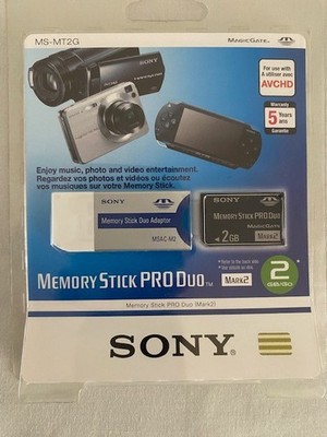 Original Sony Memory Stick PRO Duo 2GB Mark2 MS-MT2G versiegelt Made in Japan PSP