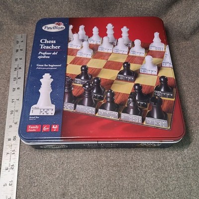 Game Chess Teacher Board Game for Beginners  Learn to Play COMPLETE in Tin