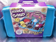 Kinetic Sand Grill N Scoop Diner Toy Playset for Kids 5 
