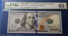 STAR NOTE $100 2009A Chicago Star FRN FR2187  PMG 65 EPQ
